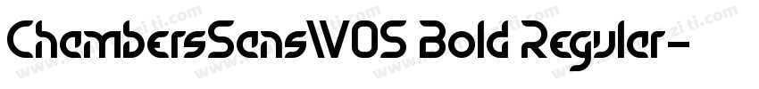 ChambersSansW05 Bold Regular字体转换